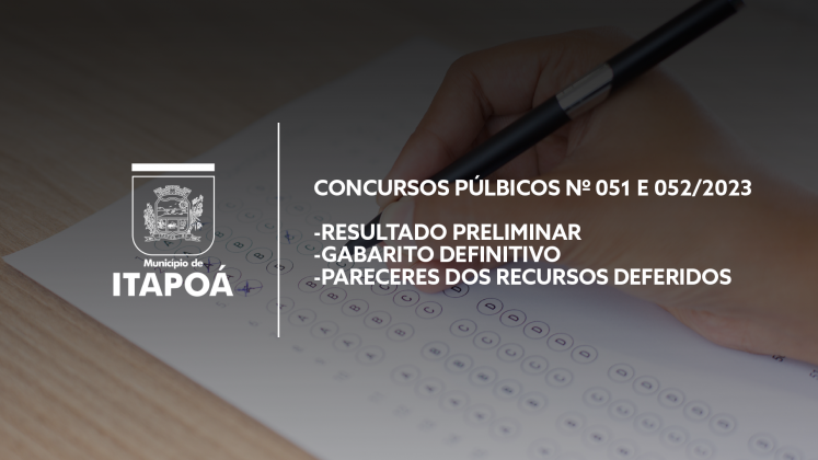 Portal Do Cidadão Municipio De Itapoa Sc Concursos PÚblicos Nº 051