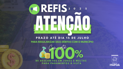 REFIS 2025: prazo para regularização de débitos termina em 15 de julho