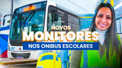 Frota escolar agora conta com monitores de segurança